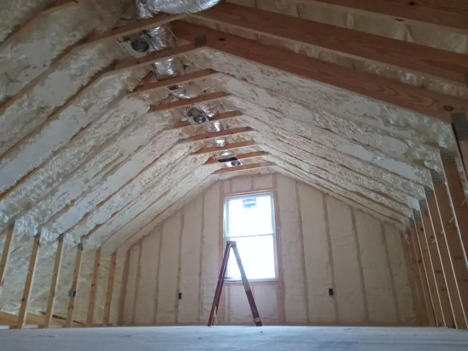 Spray foam roofing application for Crawl Space Insulation project in Great Falls